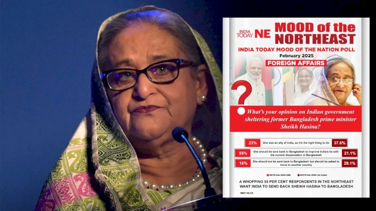 হাসিনাকে ফেরত পাঠানো হোক, চান উত্তরপূর্ব ভারতের ৫৫ শতাংশ মানুষ