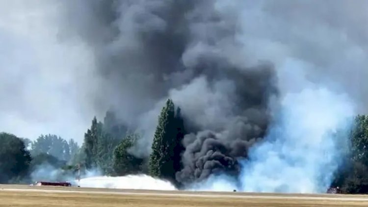 যুক্তরাজ্যে উড্ডয়নের পরই বিধ্বস্ত বিমান